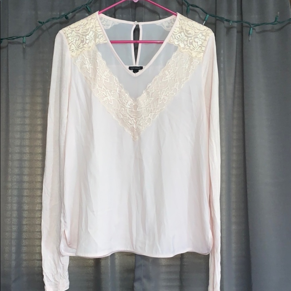 Ann Taylor Lace Blouse